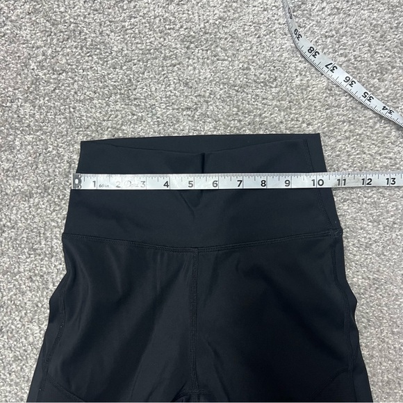 Zyia Active Leggings Women’s 2 Black Ribbed High Rise Capri Crop Workout Pants - Picture 6 of 8